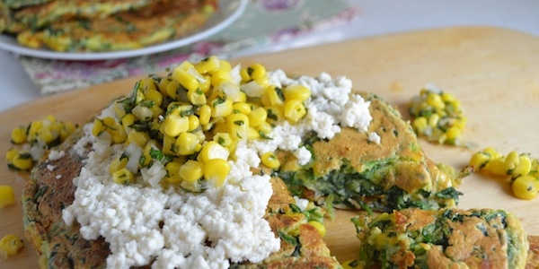 spinach pancakes light